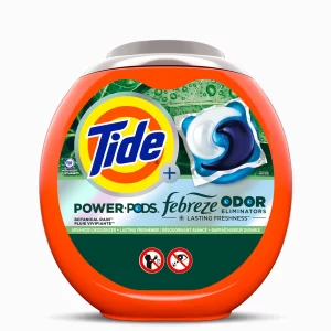 Tide Power PODS Febreze Odur Eliminators + Lasting Freshness Botanical Rain