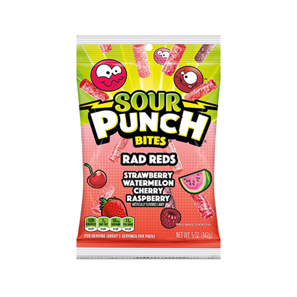 Sour Punch Bites Rad Reds 142g – Wise Trading Group