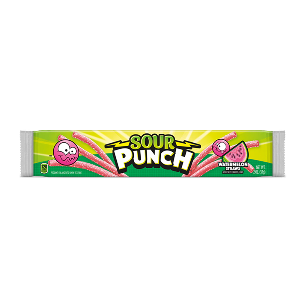 Sour Punch Watermelon Straws 57g – Wise Trading Group